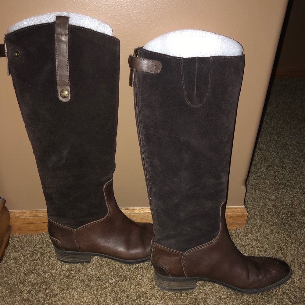 Sam Edelman Brown Suede Riding Boots